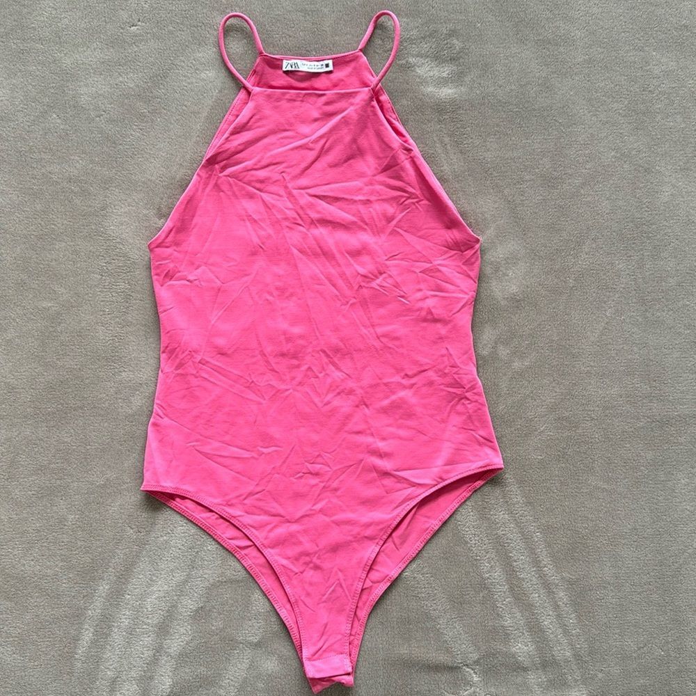 Small bodysuit Barbie pink Zara